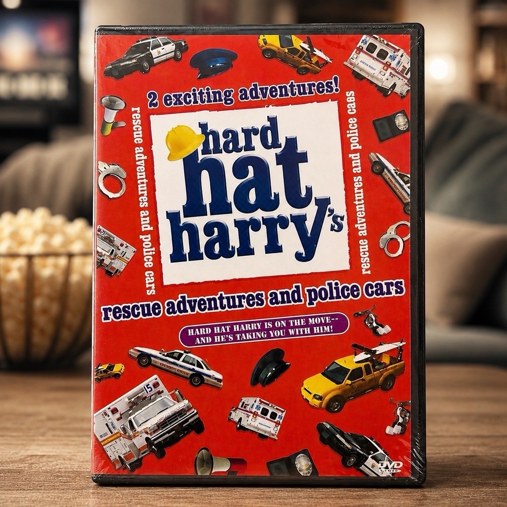 Hard‎ Hat Harry Rescue Adventures & Police Cars DVD NEW Sealed Kids Educational